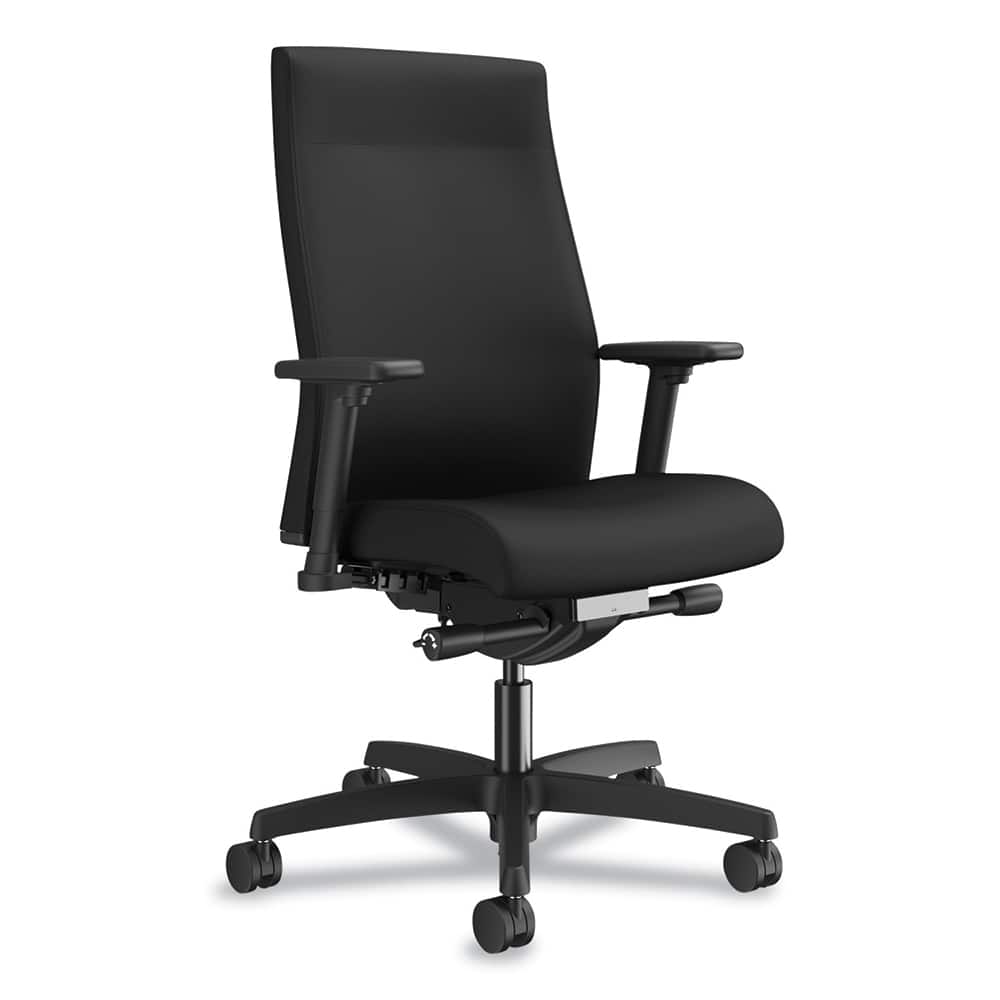 Hon - Swivel & Adjustable Office Chairs; Type: Task Chair ; Color: Black ; Seat Material: Fabric ; Height Range (Inch): 45 ; Depth (Inch): 28-1/2 ; Width (Inch): 28 - Exact Industrial Supply
