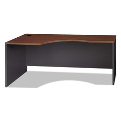 Bush Business Furniture - Office Desks; Type: Left Hand Corner Module ; Center Draw: No ; Color: Hansen Cherry/Graphite Gray ; Material: Thermally Fused Laminate Over Engineered Wood ; Width (Inch): 71-1/8 ; Depth (Inch): 35-1/2 - Exact Industrial Supply