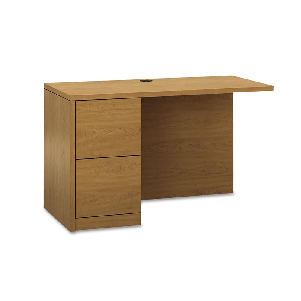 Hon - Office Cubicle Workstations & Worksurfaces; Type: Left Workstation Return ; Width (Inch): 48 ; Length (Inch): 24 ; Material: Thermally Fused Woodgrain Laminate ; Material: Thermally Fused Woodgrain Laminate ; Fractional Height: 29-1/2 - Exact Industrial Supply