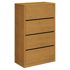 Hon - 4 Drawer Harvest Woodgrain Laminate Lateral File - Exact Industrial Supply