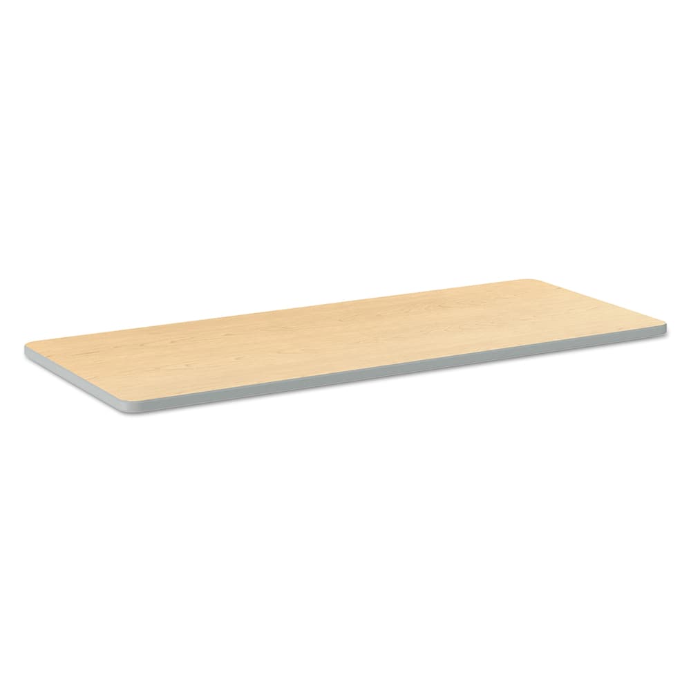 Hon - Stationary Tables; Type: Table Top ; Material: High-Pressure Laminate ; Color: Natural Maple; Platinum ; Height (Inch): 1-1/8 ; Length (Inch): 24 ; Width (Inch): 60 - Exact Industrial Supply