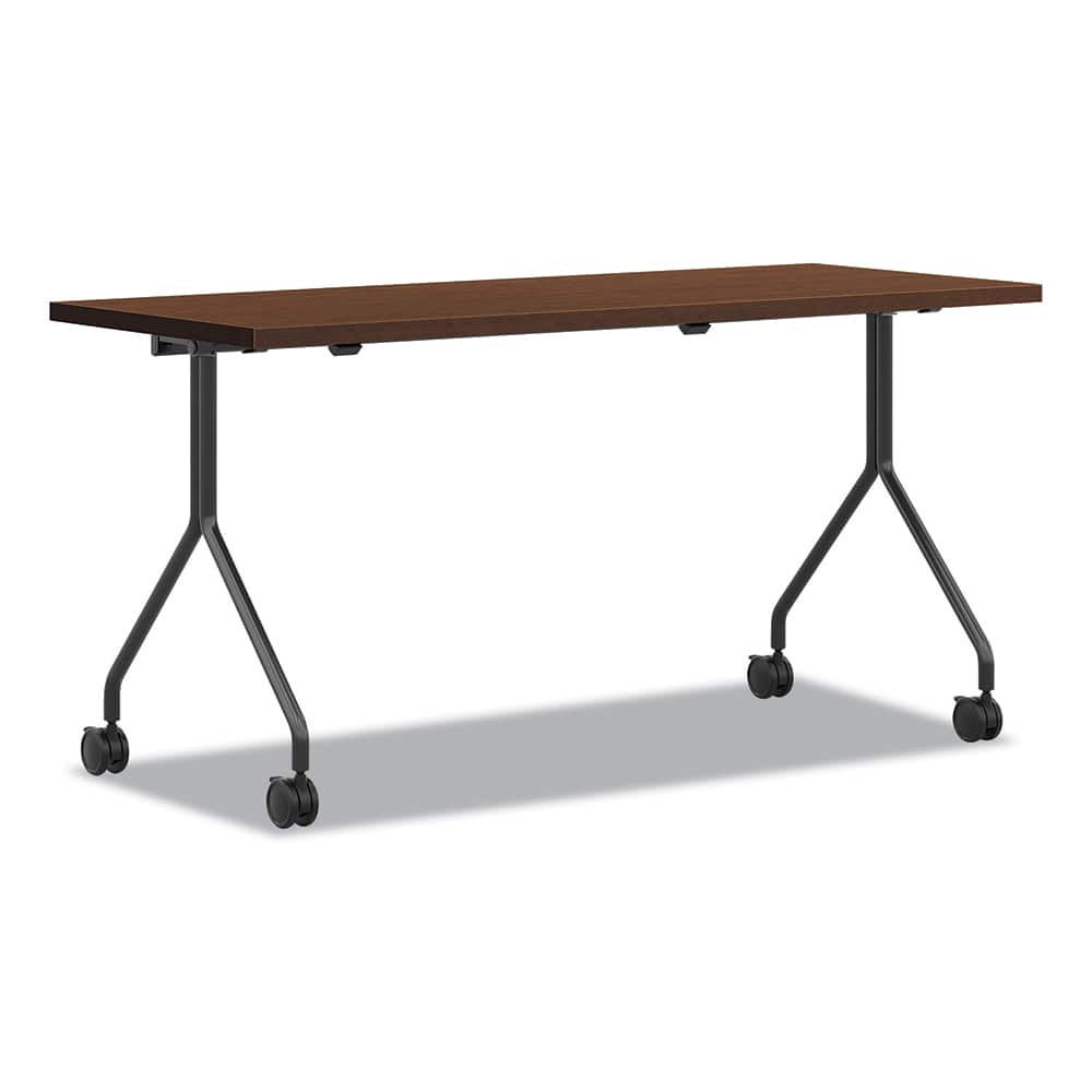 Hon - Stationary Tables; Type: Utility ; Material: High-Pressure Laminate ; Color: Shaker Cherry; Black ; Height (Inch): 29 ; Length (Inch): 24 ; Width (Inch): 60 - Exact Industrial Supply