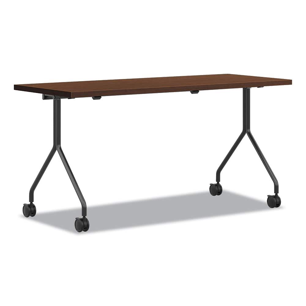 Hon - Stationary Tables; Type: Utility ; Material: High-Pressure Laminate ; Color: Shaker Cherry; Black ; Height (Inch): 29 ; Length (Inch): 30 ; Width (Inch): 48 - Exact Industrial Supply