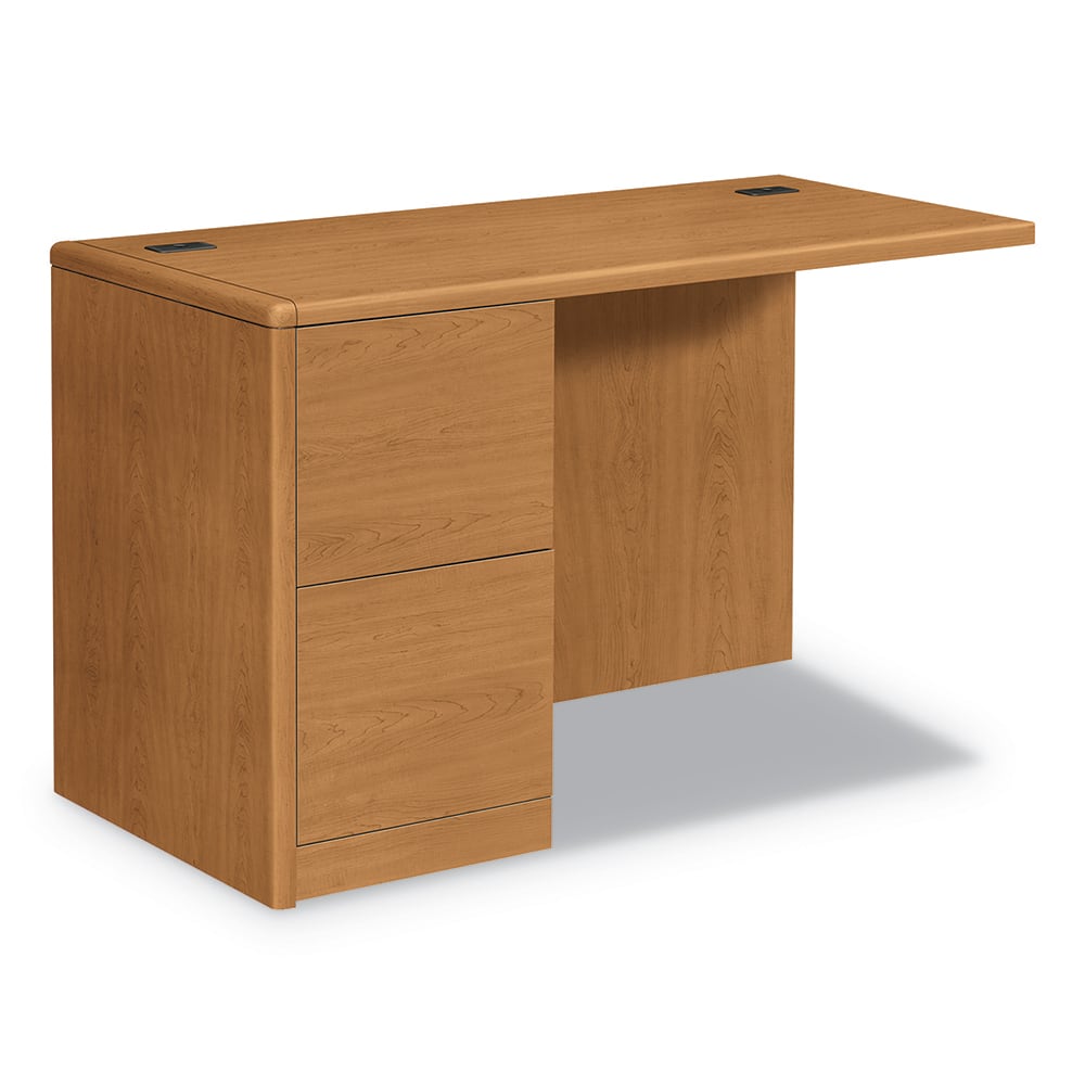 Hon - Office Cubicle Workstations & Worksurfaces; Type: Single Right Pedestal Workstation Desk ; Width (Inch): 48 ; Length (Inch): 24 ; Material: High-Pressure Laminate ; Material: High-Pressure Laminate ; Fractional Height: 29-1/2 - Exact Industrial Supply