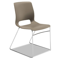 Hon - Stacking Chairs; Type: Stack Chair ; Seating Area Material: Plastic ; Color: Shadow ; Frame Color: Chrome ; Height (Inch): 32-1/4 ; Width (Inch): 21 - Exact Industrial Supply