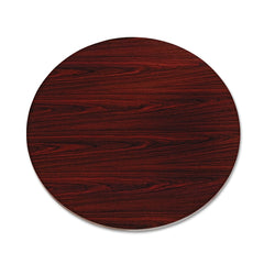 Hon - Stationary Tables; Type: Table Top ; Material: High-Pressure Laminate ; Color: Mahogany ; Diameter (Inch): 42 ; Height (Inch): 1-1/8 ; Width (Inch): 42 - Exact Industrial Supply