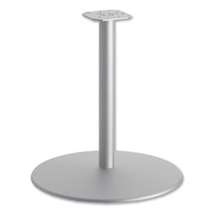 Hon - Stationary Tables; Type: Table Base ; Material: Aluminum ; Color: Textured Silver ; Diameter (Inch): 25.84 ; Height (Inch): 27-51/64 ; Width (Inch): 25-27/32 - Exact Industrial Supply