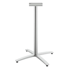 Hon - Stationary Tables; Type: Table Base ; Material: Cast Aluminum ; Color: Textured Silver ; Height (Inch): 41-1/8 ; Width (Inch): 26-3/16 ; Overall Width: 26 - Exact Industrial Supply