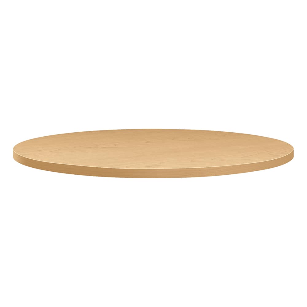 Hon - Stationary Tables; Type: Table Top ; Material: High-Pressure Laminate ; Color: Natural Maple ; Diameter (Inch): 30 ; Height (Inch): 1-1/8 ; Width (Inch): 30 - Exact Industrial Supply