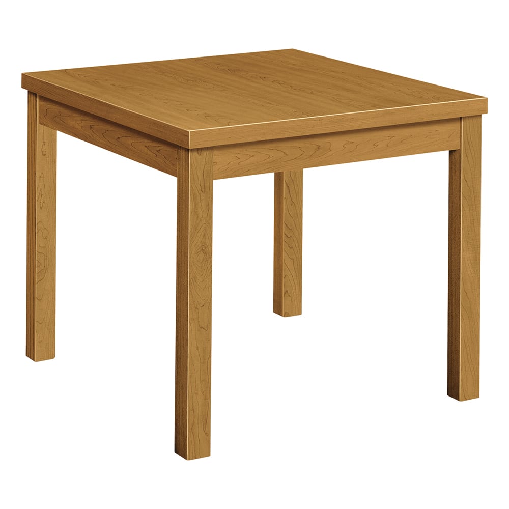 Hon - Stationary Tables; Type: Breakroom ; Material: Laminate; Wood ; Color: Harvest ; Height (Inch): 20 ; Length (Inch): 24 ; Width (Inch): 24 - Exact Industrial Supply