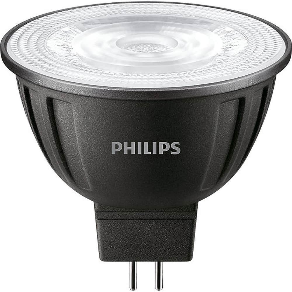 Philips - Lamps & Light Bulbs; Lamp Technology: LED ; Lamps Style: Commercial/Industrial ; Lamp Type: MR16 ; Wattage Equivalent Range: 1-19 ; Actual Wattage: 7.3 ; Base Style: Bi-Pin - Exact Industrial Supply