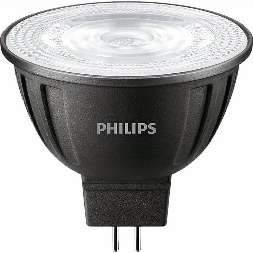 Philips - Lamps & Light Bulbs; Lamp Technology: LED ; Lamps Style: Commercial/Industrial ; Lamp Type: MR16 ; Wattage Equivalent Range: 1-19 ; Actual Wattage: 8.5 ; Base Style: Bi-Pin - Exact Industrial Supply