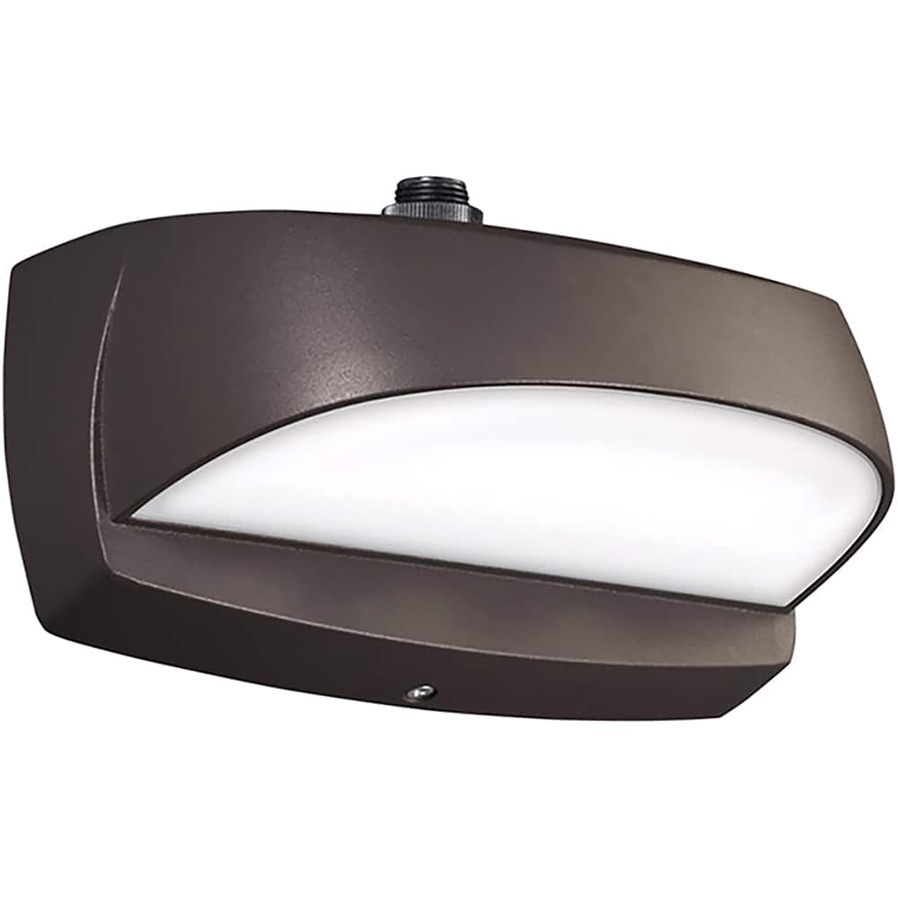 Philips - Wall Pack Light Fixtures; Lamp Type: Integrated LED ; Wattage: 10 ; Voltage: 120-277 V ; Housing Material: Die-Cast Aluminum ; Lumens: 1050 ; Color Temperature (K): 4000 - Exact Industrial Supply