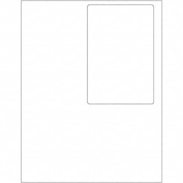 Tape Logic - Pack of (100) 4" x 6" White Paper Laser Labels - Exact Industrial Supply