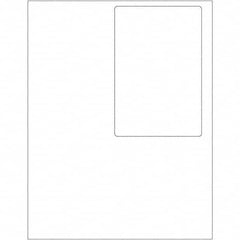 Tape Logic - Pack of (100) 4" x 6" White Paper Laser Labels - Exact Industrial Supply