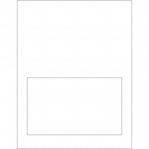 Tape Logic - Pack of (100) 7" x 4-1/4" White Paper Laser Labels - Exact Industrial Supply