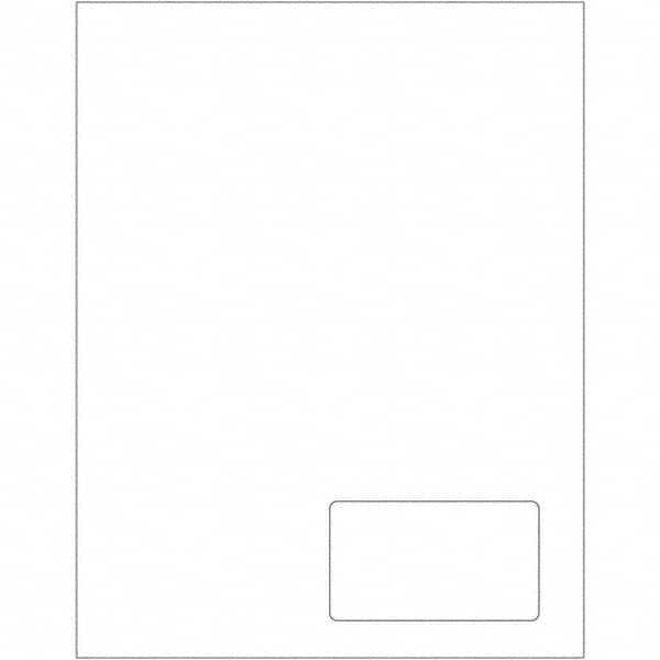 Tape Logic - Pack of (100), 1 Sheet 3-1/2" x 2" White Paper Laser Labels - Exact Industrial Supply