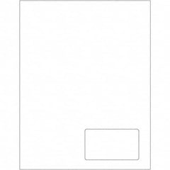 Tape Logic - Pack of (100), 1 Sheet 3-1/2" x 2" White Paper Laser Labels - Exact Industrial Supply