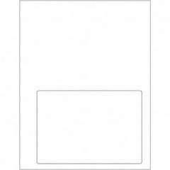 Tape Logic - Pack of (100), 1 Sheet 6-3/4" x 4-3/4" White Paper Laser Labels - Exact Industrial Supply