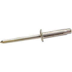 Blind Rivets; Rivet Type: Tri Folding; Head Type: Dome; Head Diameter: 0.315 in; Size Code: 0523; Minimum Grip: 0.039 in; Rivet Material: Aluminum; Mandrel Material: Aluminum; Maximum Grip: 0.276 in; Minimum Grip (Decimal Inch): 0.0390; Minimum Hole Diame