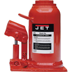 Jet - Manual Bottle, Screw, Ratchet & Hydraulic Jacks Type: Hydraulic Jack Load Capacity (Ton): 12-1/2 (Inch) - Exact Industrial Supply