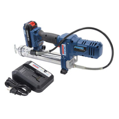 Lincoln - Grease Guns; Type: Battery-Operated Grease Gun ; Capacity (oz.): 14.50 ; Hose Length (Inch): 30 ; Rigid or Flexible Hose: Flexible ; Fill Type: Bulk; Cartridge ; Continuous Flow Rate (oz./min): 2.90 - Exact Industrial Supply