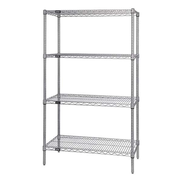 Quantum Storage - Wire Shelving Type: Wire Shelving - Starter Unit Starter or Add-On: Starter - Exact Industrial Supply