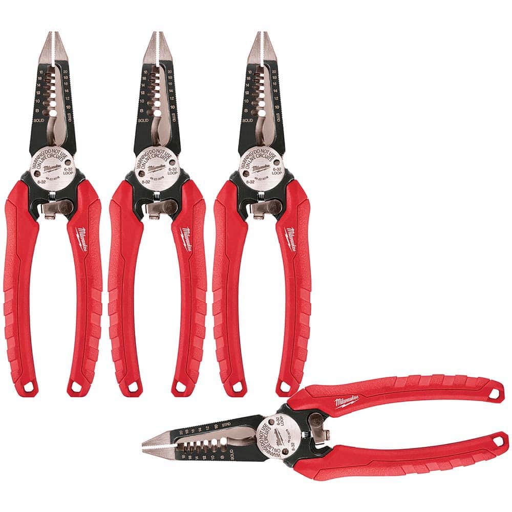Wire Stripper: 8 AWG to 18 AWG Solid & 20 AWG Stranded Max Capacity Rubber Handle