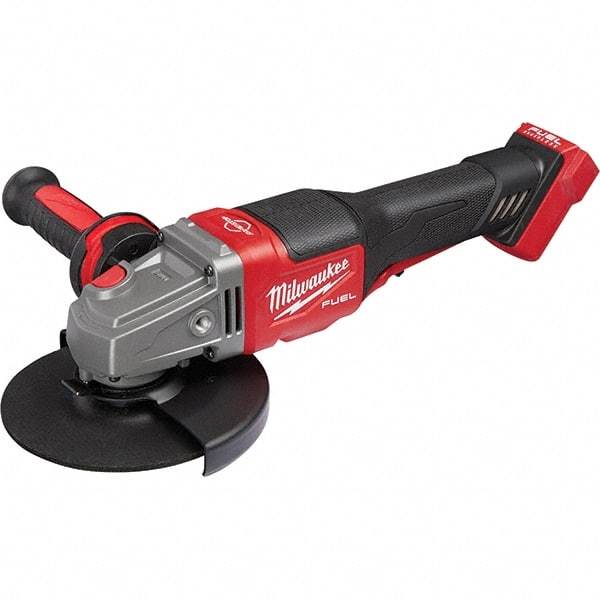 Milwaukee Tool - 4-1/2 - 6" Wheel Diam, 9,000 RPM, Cordless Angle & Disc Grinder - 5/8-11 Spindle, 18 Volts, Side Exhaust - Exact Industrial Supply