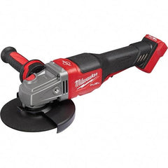 Milwaukee Tool - 4-1/2 - 6" Wheel Diam, 9,000 RPM, Cordless Angle & Disc Grinder - 5/8-11 Spindle, 18 Volts, Side Exhaust - Exact Industrial Supply