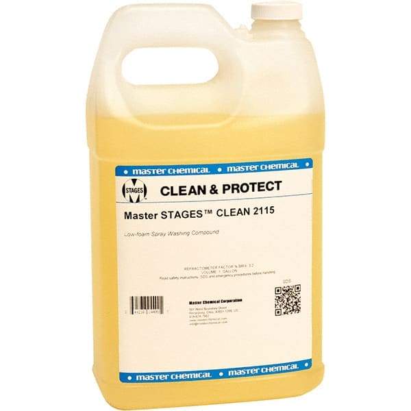 Master Fluid Solutions - 1 Gal Jug Cleaner - Low Foam, Series Clean 2115 - Exact Industrial Supply