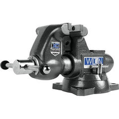Wilton - Bench & Pipe Combination Vises Jaw Width (Inch): 4-1/2 Jaw Opening Capacity (Inch): 3-1/2 - Exact Industrial Supply