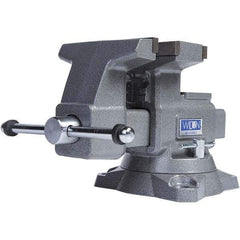 Wilton - Bench & Pipe Combination Vises Jaw Width (Inch): 6-1/2 Jaw Opening Capacity (Inch): 7-1/4 (Regular); 12-3/4 (Reversed) - Exact Industrial Supply