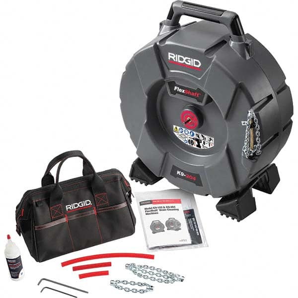 Ridgid - Electric & Gas Drain Cleaning Machines Type of Power: Cordless Drill (Not Included) For Minimum Pipe Size: 2 (Inch) - Exact Industrial Supply