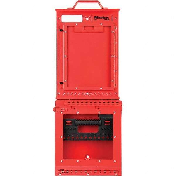 Master Lock - Group Lockout Boxes Portable or Wall Mount: Portable & Wall Mount Maximum Number of Padlocks: 12 - Exact Industrial Supply