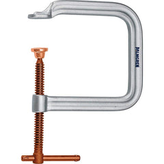 Palmgren - C-Clamps; Clamp Type: C-Style ; Application Strength: Regular-Duty ; Throat Depth Style: Extra Deep Throat ; Clamp Material: Steel ; Maximum Opening Capacity (Inch): 8 ; Minimum Opening Capacity (Inch): 0 - Exact Industrial Supply