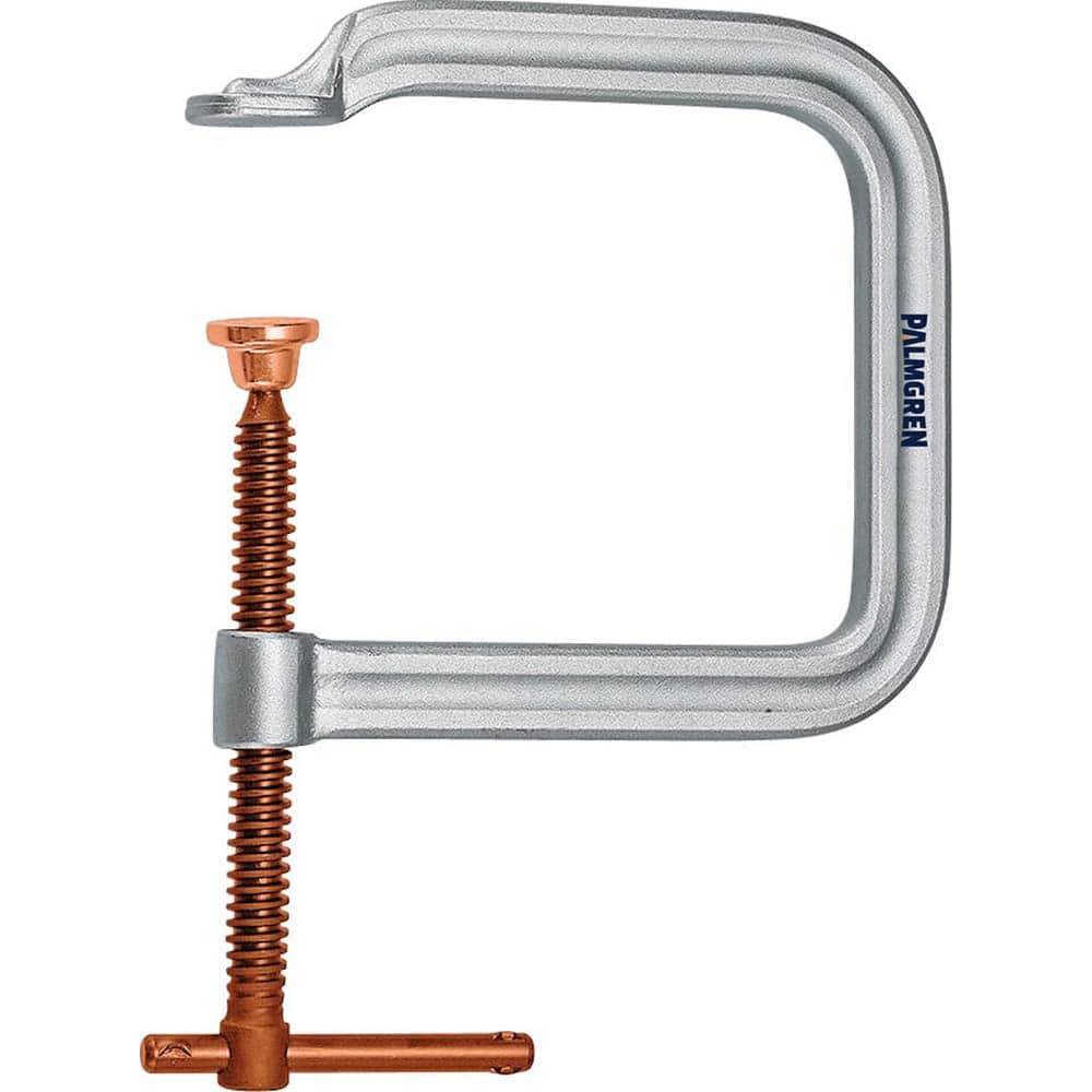 Palmgren - C-Clamps; Clamp Type: C-Style ; Application Strength: Regular-Duty ; Throat Depth Style: Extra Deep Throat ; Clamp Material: Steel ; Maximum Opening Capacity (Inch): 10 ; Minimum Opening Capacity (Inch): 0 - Exact Industrial Supply