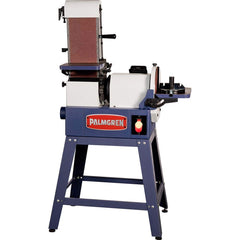 Palmgren - Combination Sanding Machines; Belt Length (Inch): 48 ; Belt Width (Inch): 6 ; Disc Diameter (Inch): 10.0000 ; Phase: 1 ; Voltage: 115/230 ; Belt Speed (ft/min): 2258.00 - Exact Industrial Supply