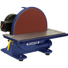 Palmgren - Disc Sanding Machines; Disc Diameter (Inch): 12.0000 ; Phase: 1 ; Disc Speed (RPM): 1720.00 ; Table Length (Inch): 17-1/4 ; Table Width (Inch): 8-3/8 ; Horsepower (HP): 3/4 - Exact Industrial Supply