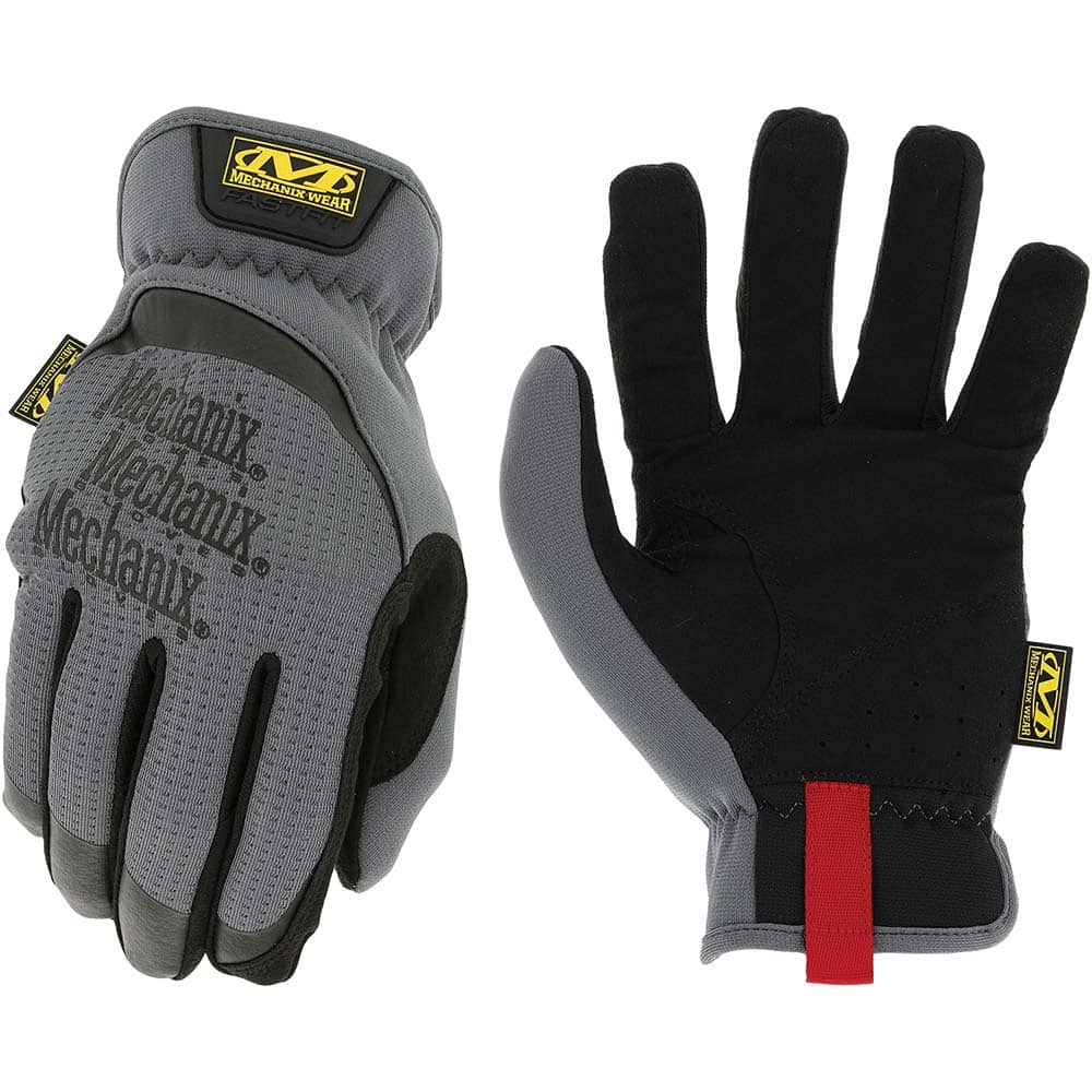 General Purpose Work Gloves: X-Large, Synthetic Leather Gray