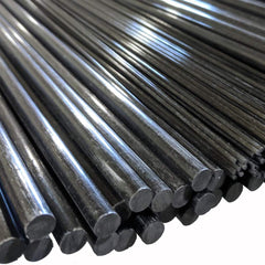 Plastic Rod: Carbon Fiber, 8' Long, 1/4″ Dia, Black