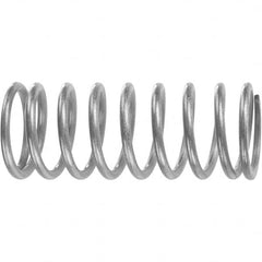 Compression Spring: 1.821″ OD, 6.75″ Free Length 193.546 lb Max Load, 95.976 lb/in Spring Rate, Stainless Steel