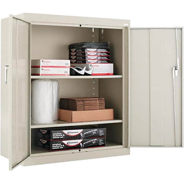 ALERA - 2 Shelf Locking Storage Cabinet - Exact Industrial Supply