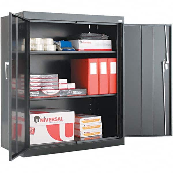 ALERA - 2 Shelf Locking Storage Cabinet - Exact Industrial Supply