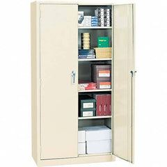 ALERA - 4 Shelf Locking Storage Cabinet - Exact Industrial Supply