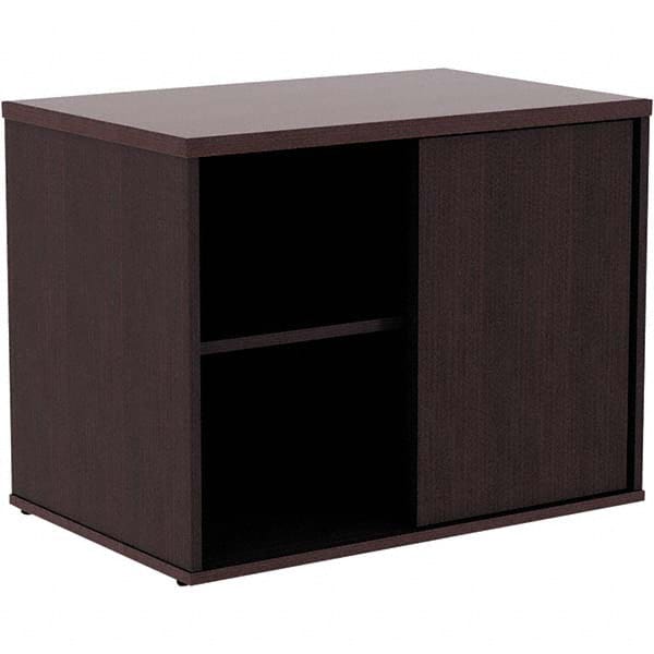 ALERA - 1 Shelf Sliding Door Storage Cabinet - Exact Industrial Supply