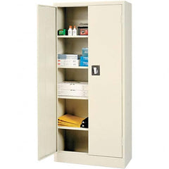 ALERA - 4 Shelf Locking Storage Cabinet - Exact Industrial Supply