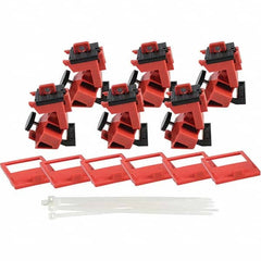 Brady - Pack of 6 Single-Pole Circuit Breaker Lockouts - Exact Industrial Supply