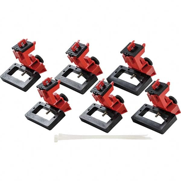 Brady - Pack of 6 Universal Circuit Breaker Lockouts - Exact Industrial Supply