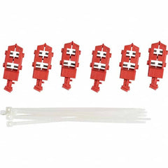 Brady - Pack of 6 Single-Pole Circuit Breaker Lockouts - Exact Industrial Supply